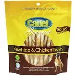 Cadet Gourmet Rawhide Twists 50 Pack,Chicken by C&S