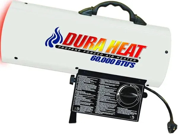 Dura Heat GFA60A 30K-60K BTU&#039;s Outdoor Propane(LP) Forced Air Heater , White