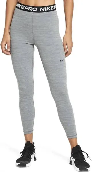 Nike Women Pro 365 Tights As1 Alpha Medium Regular Smoke Grey Black Pants