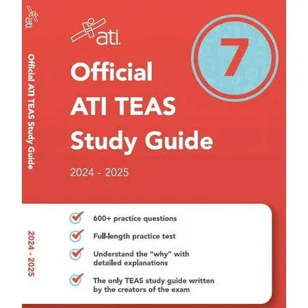 Official Ati Teas Study Guide 7 (2024-2025 Edition) [Book]