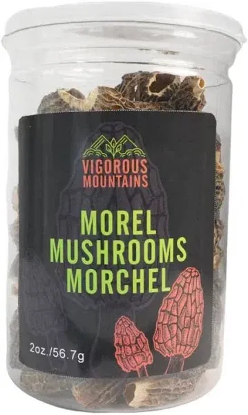 Vigorous Mountains Dried Morel Mushrooms 1 oz