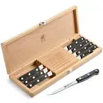 Zwilling J.A. Henckels Twin Gourmet 8-Piece Steak Knife Set with Wood Case