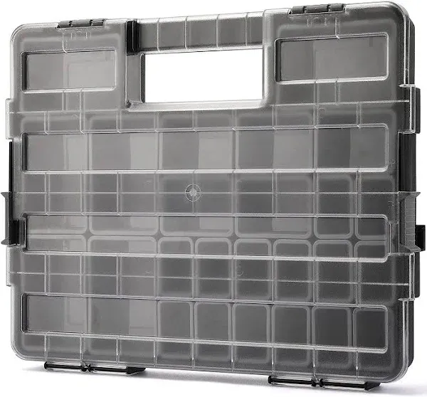 16.5-Inch Portable Storage Organizer with Double Secure Locks and 25 Removabl...