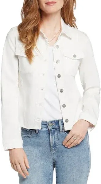 NYDJ Women's Frayed Hem Denim Jacket