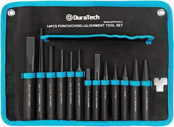 DuraTech 14 Piece Punch/Chisel/Alignment Tool Set