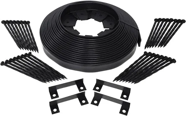 ProFlex No-Dig Edging Kit 50 ft x 1.7 in Commercial Grade Gray Plastic Flexible