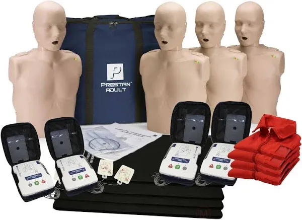 Series 2000 CPR Manikin Kit, 4-Pack Adult with Advanced Feedback, AED UltraTrainers