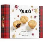 Holiday Mini Mincemeat Tarts - 1 Box, 6 Pieces Luxury Mincemeat Inside, 13.1 Ounce | Buttery Pie Pastry | Perfect Pie for Holidays, Birthdays | by Walkers