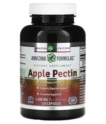 Amazing Formulas Apple Pectin Supplement | 1400 Mg per Serving | 120 Capsules | Non-GMO | Gluten-Free | Made in USA