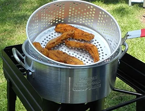 King Kooker 10 Qt. Aluminum Fry Pan and Basket