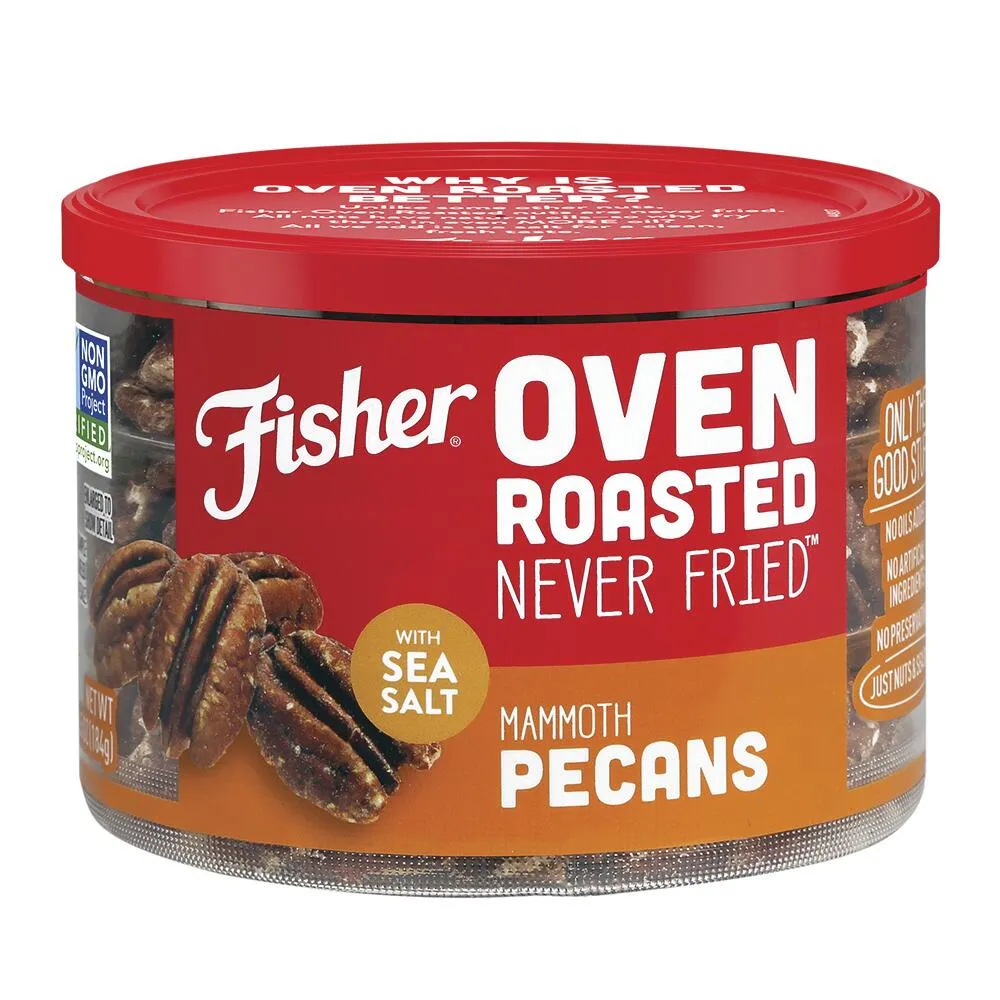 Fisher Oven Roasted Never Fried Mammoth Pecans