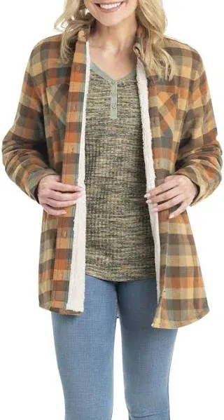 Legendary Whitetails Women's Open Country Sherpa Lined Shirt Jacket