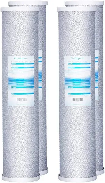 Geekpure CTO-20B x4 20&#034; Universal Compatible Carbon Block Water Filter Remove