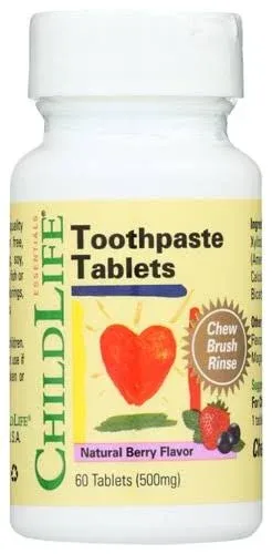 Childlife - Toothpaste Tablet Natural Berry - 60 Tablets