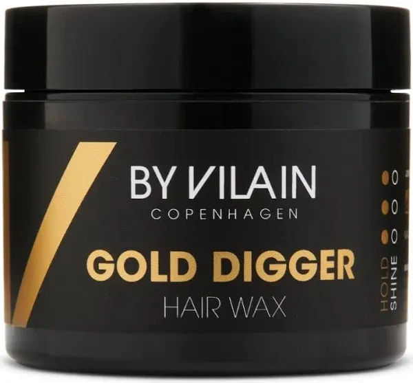 By Vilain Gold Digger Hair Wax - Super Strong Hold Matte Finish Clean Cut Look Long Lasting Hair Pomade Easy to Style for Fullness & Texture Smoothing & Slick Hair Molding Wax Paste Gel for Men 15ml