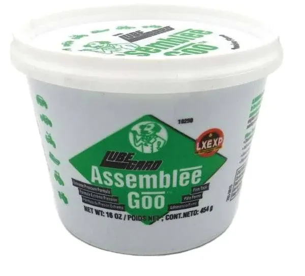 Lubegard 19250 Assemblee Goo, Green, Firm Tack Lubricant, 16 oz.