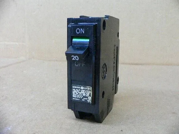 GE THQL120 20A 120/240V 1P CIRCUIT BREAKER