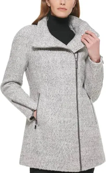 Calvin Klein womens Asymmetrical Wool Jacket