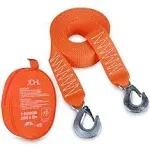 JCHL Heavy Duty Tow Strap with Hooks