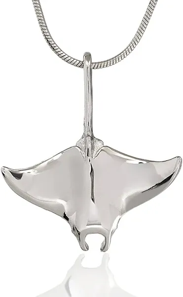 Stingray Sterling Silver Manta Ray Necklace