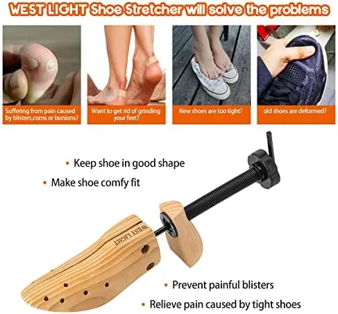 West Light Women's 2-Way Wood Shoe Stretcher