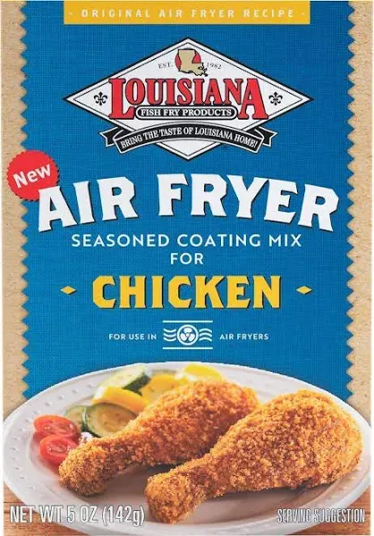 Louisiana Fish Fry Air Fryer Chicken Seasoned Coating Mix