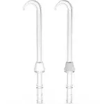 Waterpik DT 100e Implant Denture Replacement Tips Water Flosser Tip Replacement, Clear, 2 Count