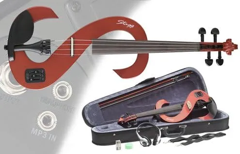 Stagg EVN 4/4 Electric Violin Set w/Case & Headphones