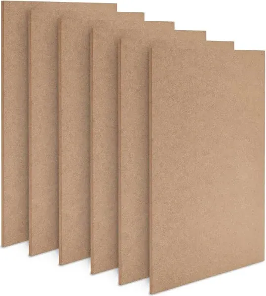 Bright Creations 1/4 In MDF Wood Chipboard Sheets for Crafts