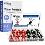 New Age Amercia 70 Pcs Wire Ferrules - AWG 4