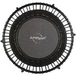 JumpSport 250 in-Home Cardio Fitness Rebounder, 39-inch | Mini Trampoline with Arched-Legged & Videos Included | Safe, Sturdy and Low-Impact | DVD and Free 60-Day Streaming