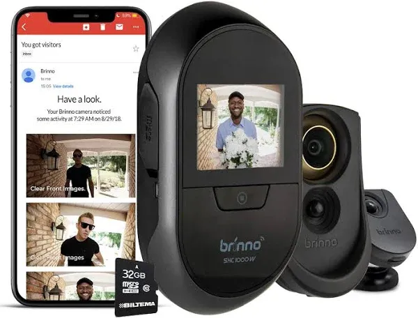 Brinno Duo SHC1000W Front Door Peephole Camera