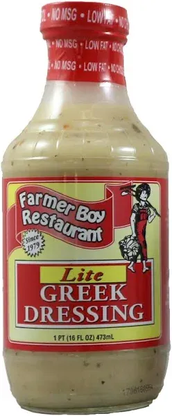 Farmer Boy Greek Lite Salad Dressing