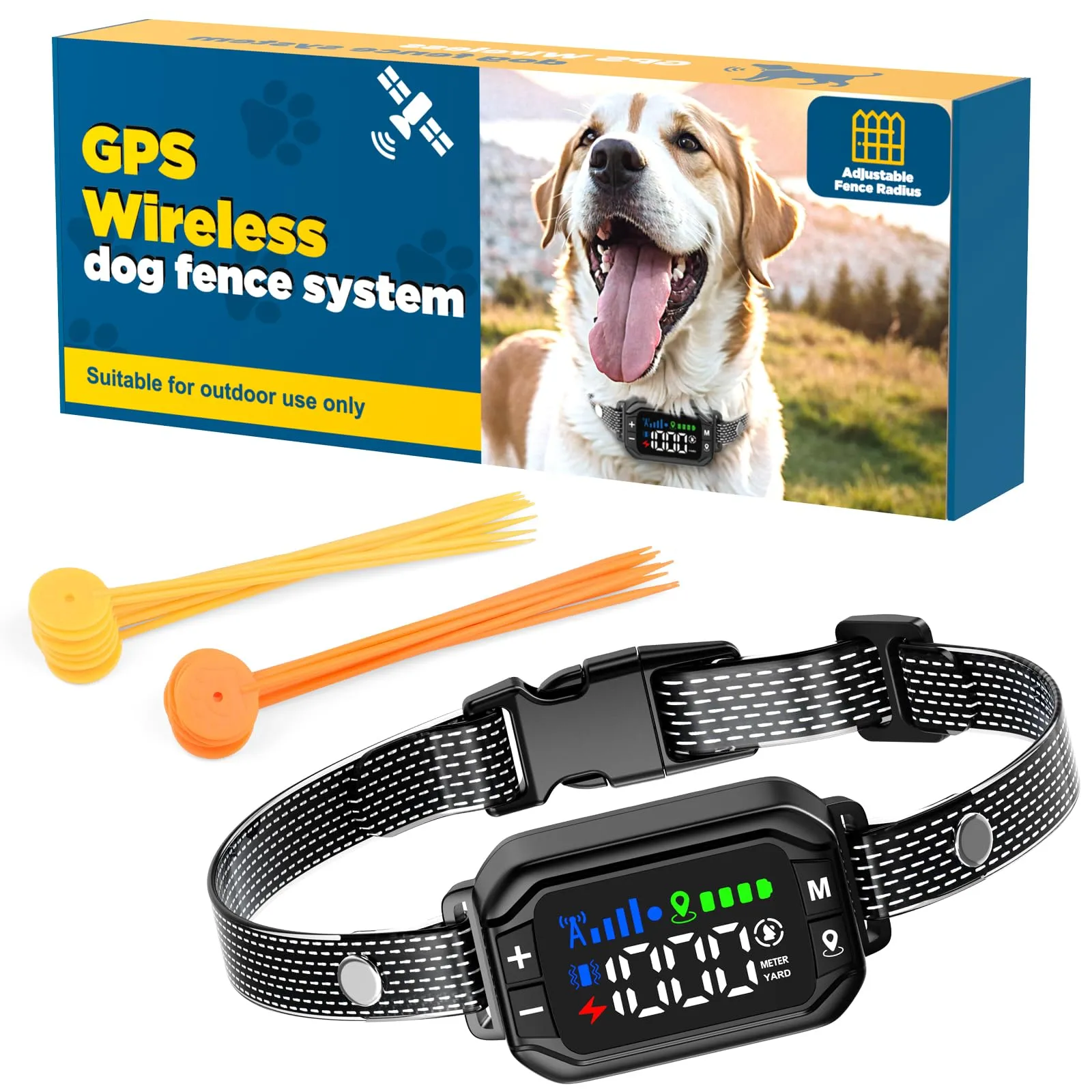 Wolicn GPS Dog Collar Fence System