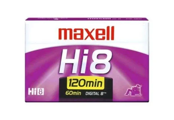 Maxell Hi8 8mm Camcorder Videotape XR-Metal New Sealed