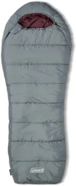 Coleman Tidelands 50° Big &amp; Tall Mummy Insulated Sleeping Bag, Gray