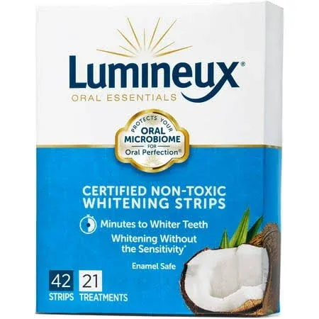 Lumineux Oral Essentials Teeth Whitening Strips - Coconut Flavor (42.    100