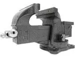 Wen BV455 5 in. Heavy-Duty Cast Iron Bench Vise with Swivel Base