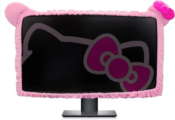 Kakurookie 23&#039;&#039; - 34&#039;&#039; Computer Monitor Protective Cover with Cat Ear Design ...