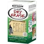 Rust-Oleum 284637 Specialty Dry Erase Brush-On Paint Kit, Clear 16 Ounce