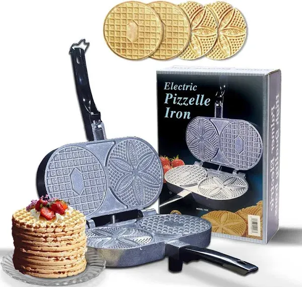 Vtg C. Palmer Pizzelle Waffle Maker Iron Italian Christmas Cookie 1000 TESTED