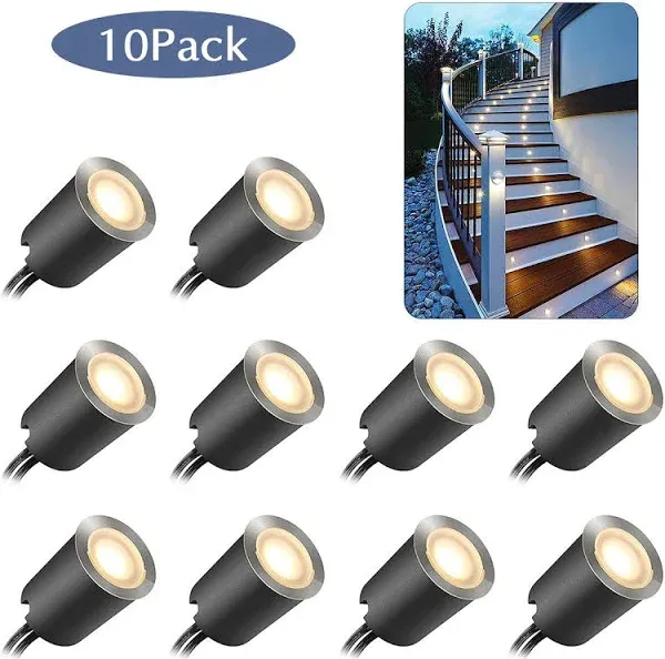 Recessed LED Deck Light Kits with Protecting Shellφ32mm,10P<wbr/>ack SMY In Ground 