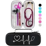 BOVKE Stethoscope Case for 3M Littmann Classic III, Lightweight II S.E, 