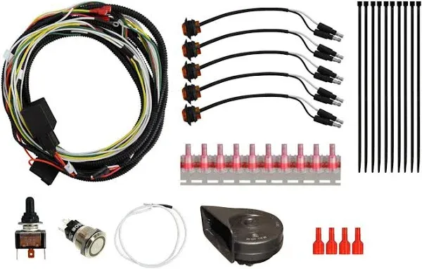 UTV Turn Signal Kit with Turn Signal Rocker Switch, ATV Street Legal Kit Compatible for Polaris RZR Ranger Turbo Can-am(Green Backlight)