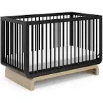 Santorini 5-in-1 Convertible Crib Storkcraft Color: Black/Driftwood