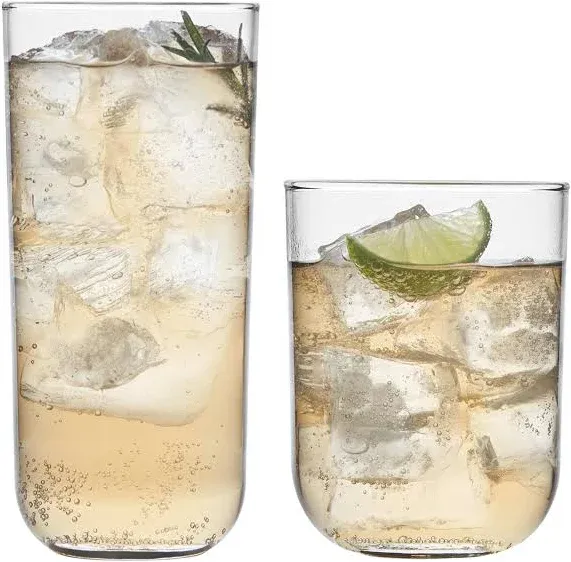 Libbey Polaris Tumbler and Rocks Glass Set