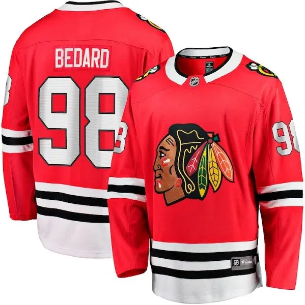 Men's Chicago Blackhawks Connor Bedard Fanatics Home Breakaway Jersey