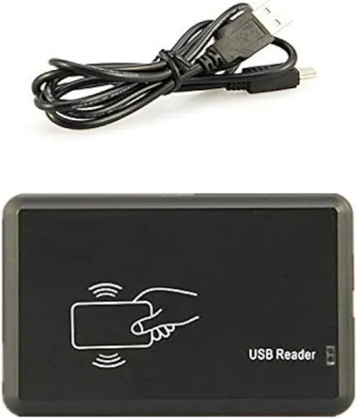 RFID Reader 125KHz Reader Reads Both 1326 Family Proximity Cards &amp; EM4100 ID ...