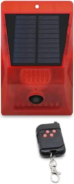 Solar Alarm Strobe Siren Light