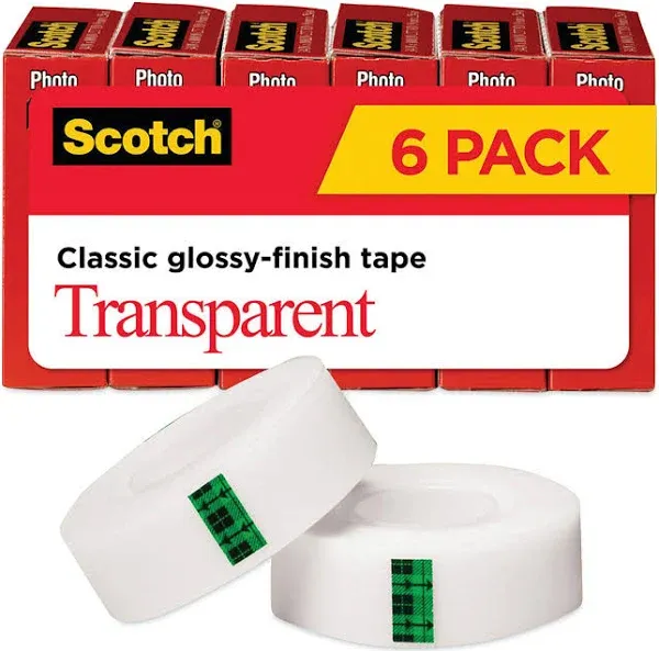 Scotch Transparent Glossy Tape 3/4 Inch x 1000 I